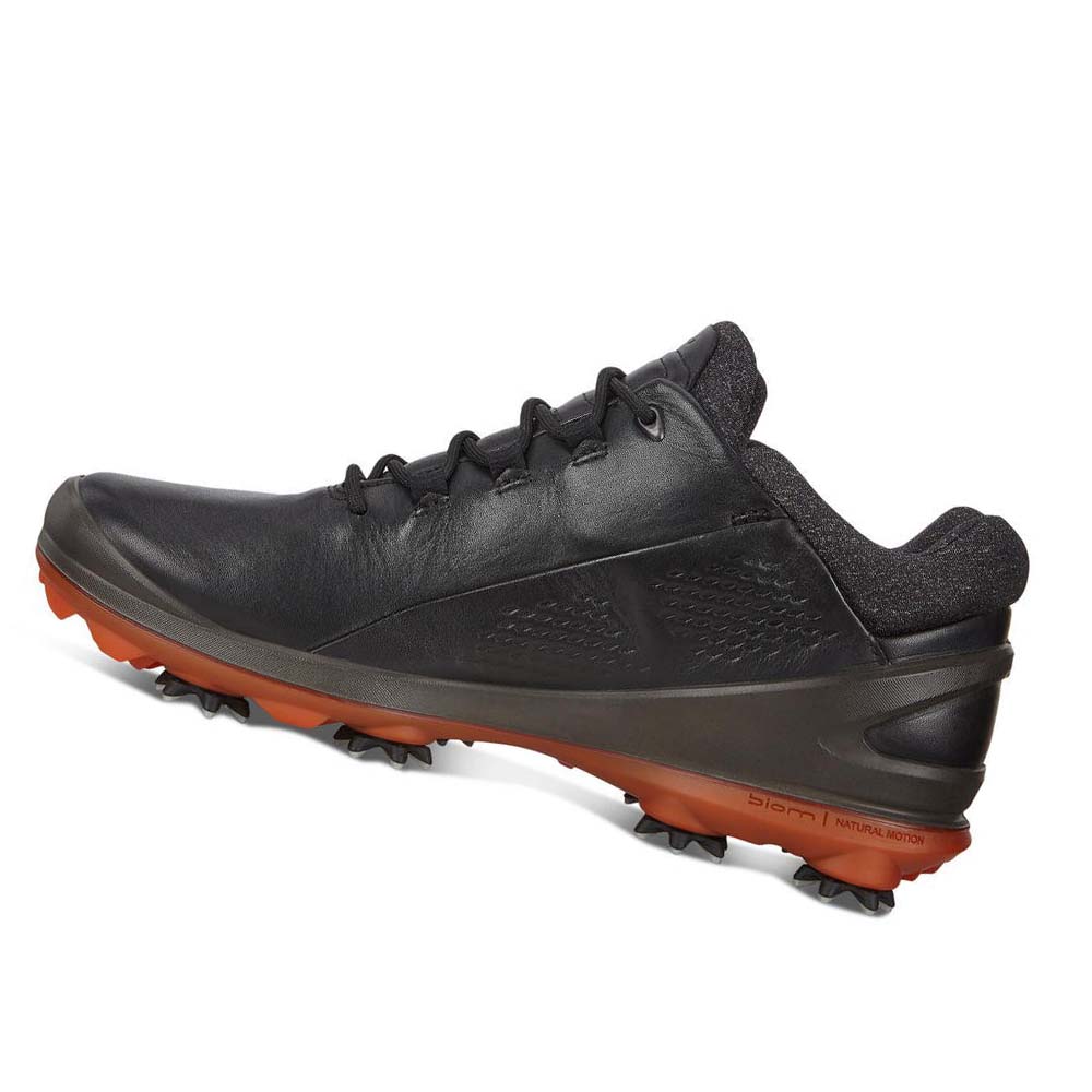 Men's Ecco Biom G3 Cleated Golf Shoes Black | Canada 541KOR